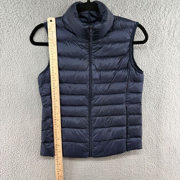 UNIQLO Ultra Light Down Vest Women’s XS Navy Blue Packable Puffer - Picture 7 of 10